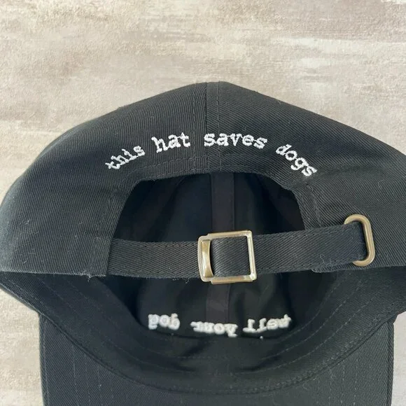 We Rate Dogs adjustable hat 100% cotton black and white - Picture 3 of 7